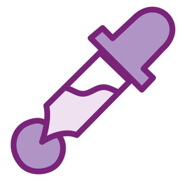 Beyaz arkaplanda renk aracı, illüstrasyon, vektör.