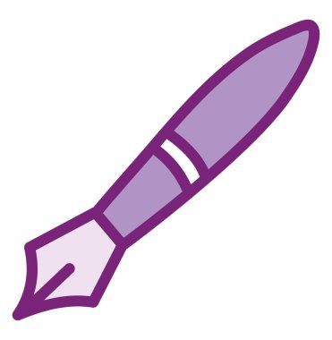 Beyaz arkaplanda kalem aracı, illüstrasyon, vektör.