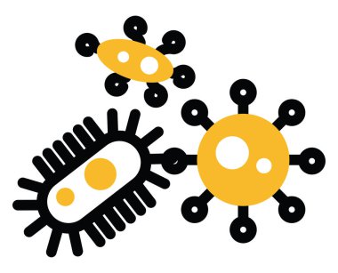 Doktor bakteriyoloji, illüstrasyon, beyaz arkaplan üzerindeki vektör.