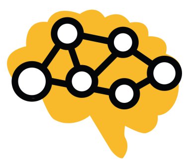 Nöroloji doktoru, illüstrasyon, beyaz arkaplan üzerinde vektör.