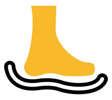 Doktor ortopedik, illüstrasyon, beyaz arkaplan üzerindeki vektör.