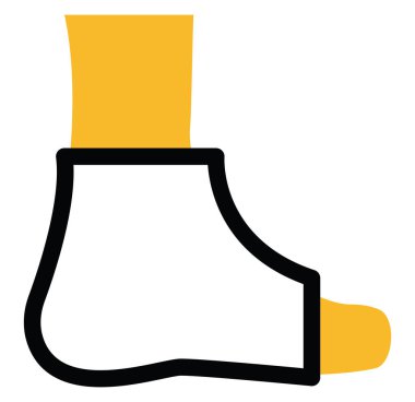 Ortopedik doktor, illüstrasyon, beyaz arkaplan üzerindeki vektör.