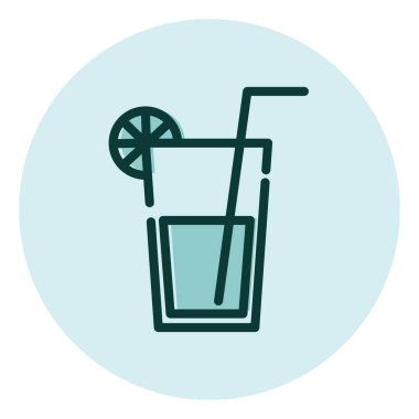 Limonata içeceği, illüstrasyon, beyaz arka planda vektör..