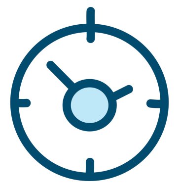 Yarış kronometresi, illüstrasyon, beyaz arkaplan üzerindeki vektör.