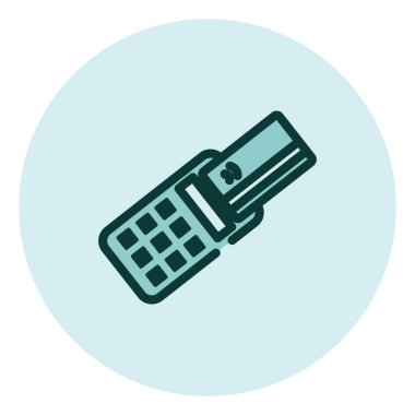 Ticari ödeme, illüstrasyon, beyaz arkaplan üzerindeki vektör.