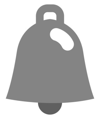 Eğitim zili, illüstrasyon, beyaz arkaplan üzerindeki vektör.