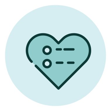 Beyaz arkaplanda E ticari dilek listesi, illüstrasyon, vektör.