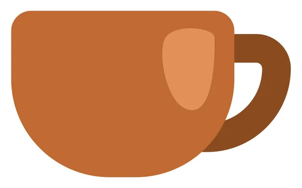 Piccola Tazza Caffè Illustrazione Vettore Sfondo Bianco — Vettoriale Stock