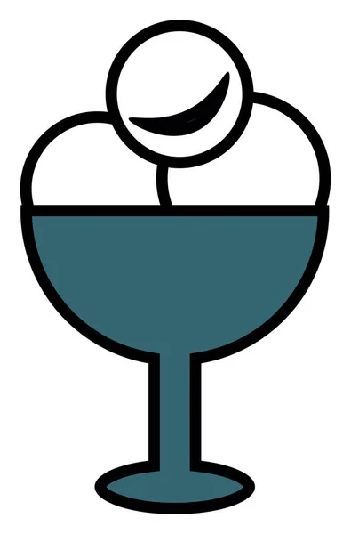 アイスクリームカップ イラスト 白い背景のベクトル — ストックベクタ