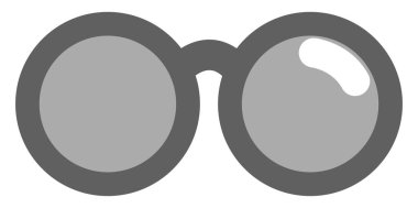 Eğitim gözlükleri, illüstrasyon, beyaz arkaplan üzerindeki vektör.