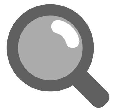 Eğitim büyüteci, illüstrasyon, beyaz arkaplan üzerindeki vektör.