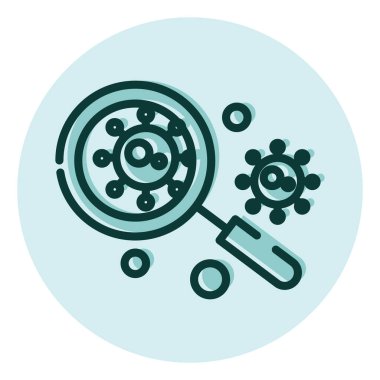 Eğitim biyolojisi, illüstrasyon, beyaz arkaplan üzerindeki vektör.