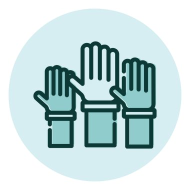 Eğitim soruları ve cevapları, illüstrasyon, beyaz arkaplan üzerindeki vektör.