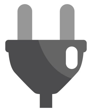 Beyaz arkaplandaki enerji kablosu, illüstrasyon, vektör.