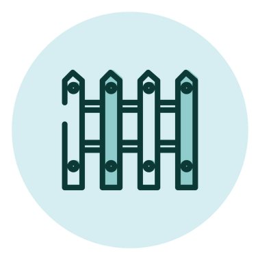 Tarım çiti, illüstrasyon, beyaz arkaplandaki vektör.