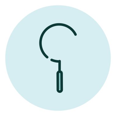 Çim biçici, illüstrasyon, beyaz arka planda vektör..