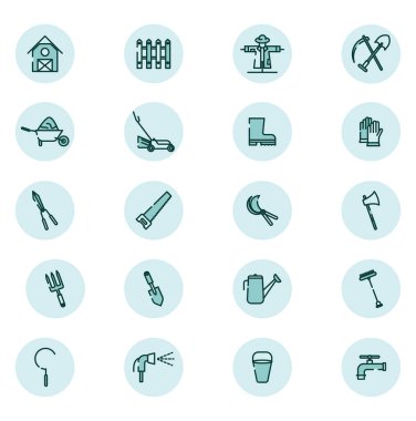 Çiftlik hayatı, illüstrasyon, beyaz arka plandaki vektör..