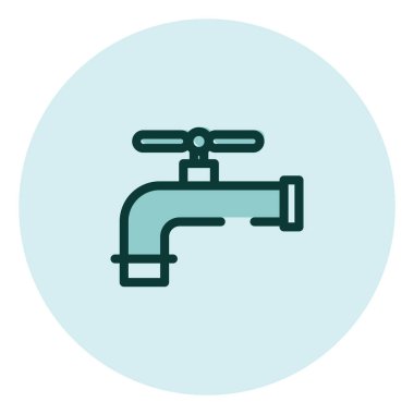 Çiftlik musluğu, illüstrasyon, beyaz arkaplandaki vektör.