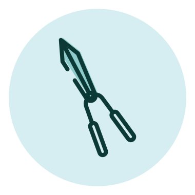 Tarım makası, illüstrasyon, beyaz arkaplan üzerindeki vektör.