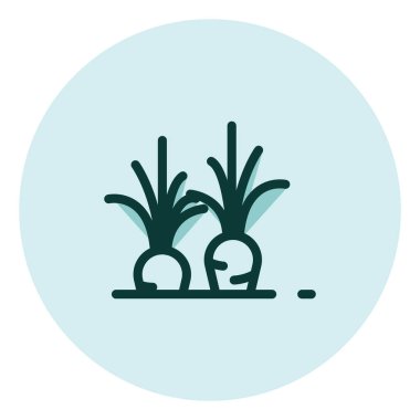 Çiftçilik havucu, illüstrasyon, beyaz arka planda vektör.