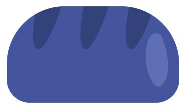 Mavi ekmek, illüstrasyon, beyaz arkaplanda vektör.