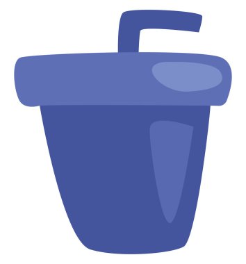 Mavi meyve suyu, illüstrasyon, beyaz arkaplanda vektör..