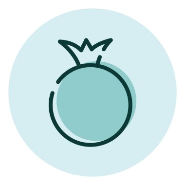 Taze nar, illüstrasyon, beyaz arkaplanda vektör.