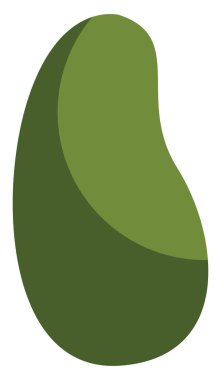 Beyaz arkaplanda yeşil salatalık, illüstrasyon, vektör.