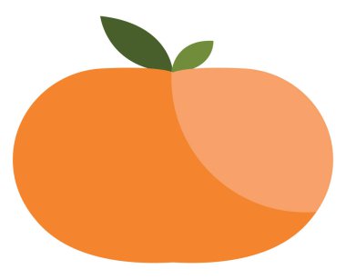 Mor mandalina, illüstrasyon, beyaz arkaplan üzerinde vektör.