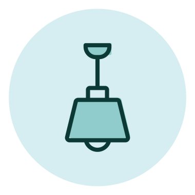 Mavi avize, illüstrasyon, beyaz arkaplanda vektör.