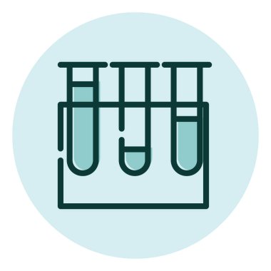 Sağlık laboratuarı, illüstrasyon, beyaz arkaplan vektörü..
