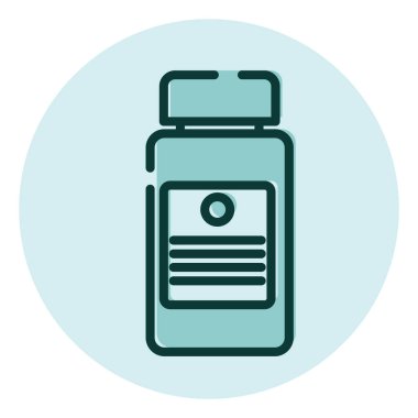 Tıbbi haplar, illüstrasyon, beyaz arka plandaki vektör..