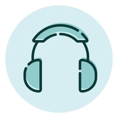 Müzik hobisi, illüstrasyon, beyaz arkaplandaki vektör.