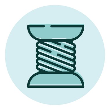 Dikiş hobisi, illüstrasyon, beyaz arkaplandaki vektör.