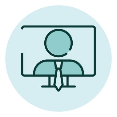 İş sayfası, illüstrasyon, beyaz arkaplan üzerindeki vektör.