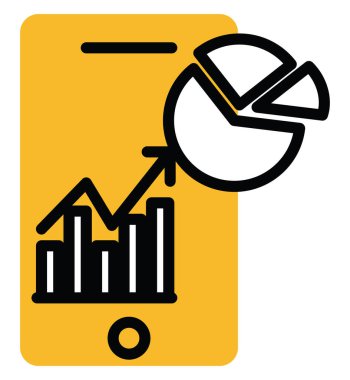 Beyaz arkaplan üzerinde taşınabilir çözümler, illüstrasyon, vektör.