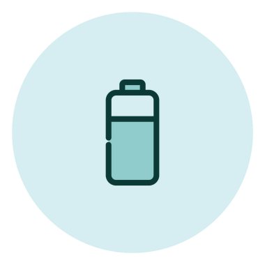 Mobil pil, illüstrasyon, beyaz arkaplan üzerindeki vektör.