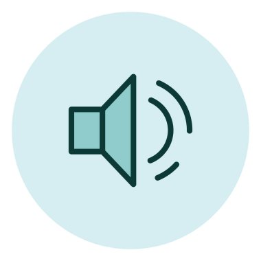 Mobil hoparlör, illüstrasyon, beyaz arkaplan üzerindeki vektör.