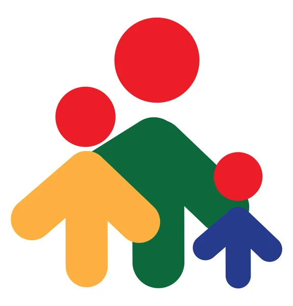 Logo Famille Illustration Vecteur Sur Fond Blanc — Image vectorielle