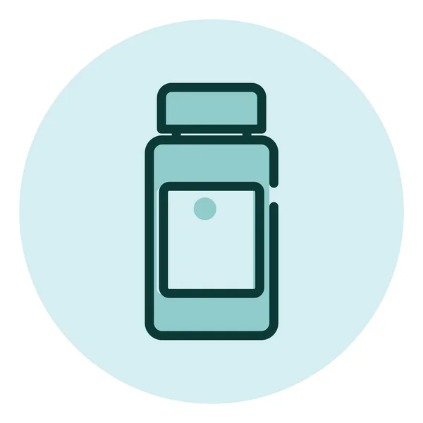 Botol Obat Ilustrasi Vektor Pada Latar Belakang Putih - Stok Vektor