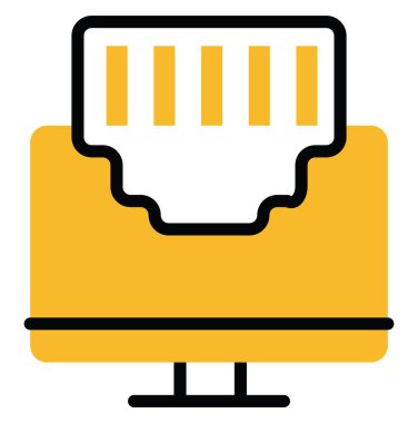 Ağ lan, illüstrasyon, beyaz arkaplan üzerindeki vektör.