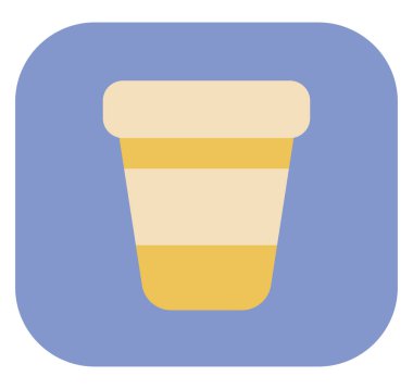 Ofis kahvesi, illüstrasyon, beyaz arka plandaki vektör..