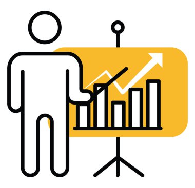Proje yönetimi, illüstrasyon, beyaz arkaplan üzerindeki vektör.