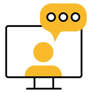 Beyaz arkaplan üzerindeki proje Webinar, illüstrasyon, vektör.