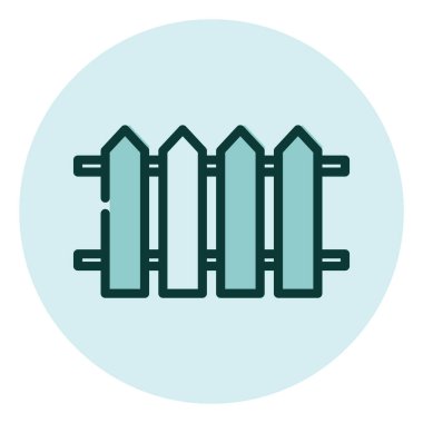 Emlak çiti, illüstrasyon, beyaz arka planda vektör..