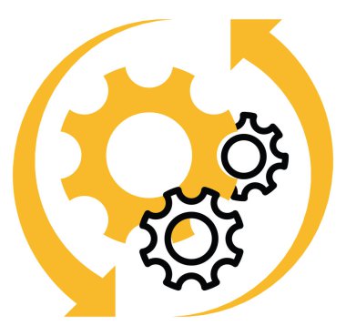 Proje yönetimi optimizasyonu, illüstrasyon, beyaz arkaplan üzerindeki vektör.