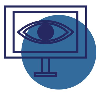 Güvenlik kamerası, illüstrasyon, beyaz arkaplandaki vektör..