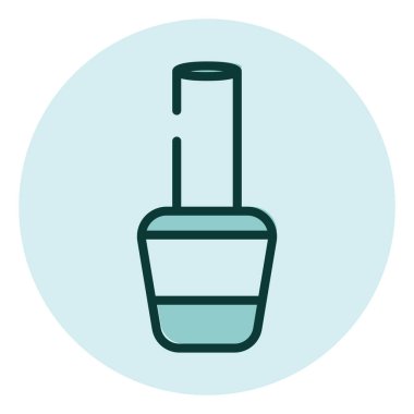 Kişisel bakım tırnak cilası, illüstrasyon, beyaz arka planda vektör..