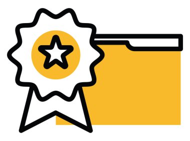 SEO sertifikasyon, illüstrasyon, beyaz arkaplan üzerindeki vektör.