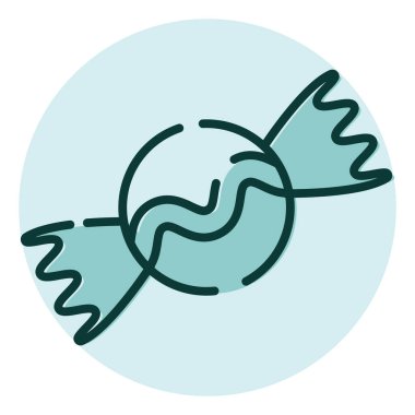 Sert şeker, illüstrasyon, beyaz arkaplanda vektör.